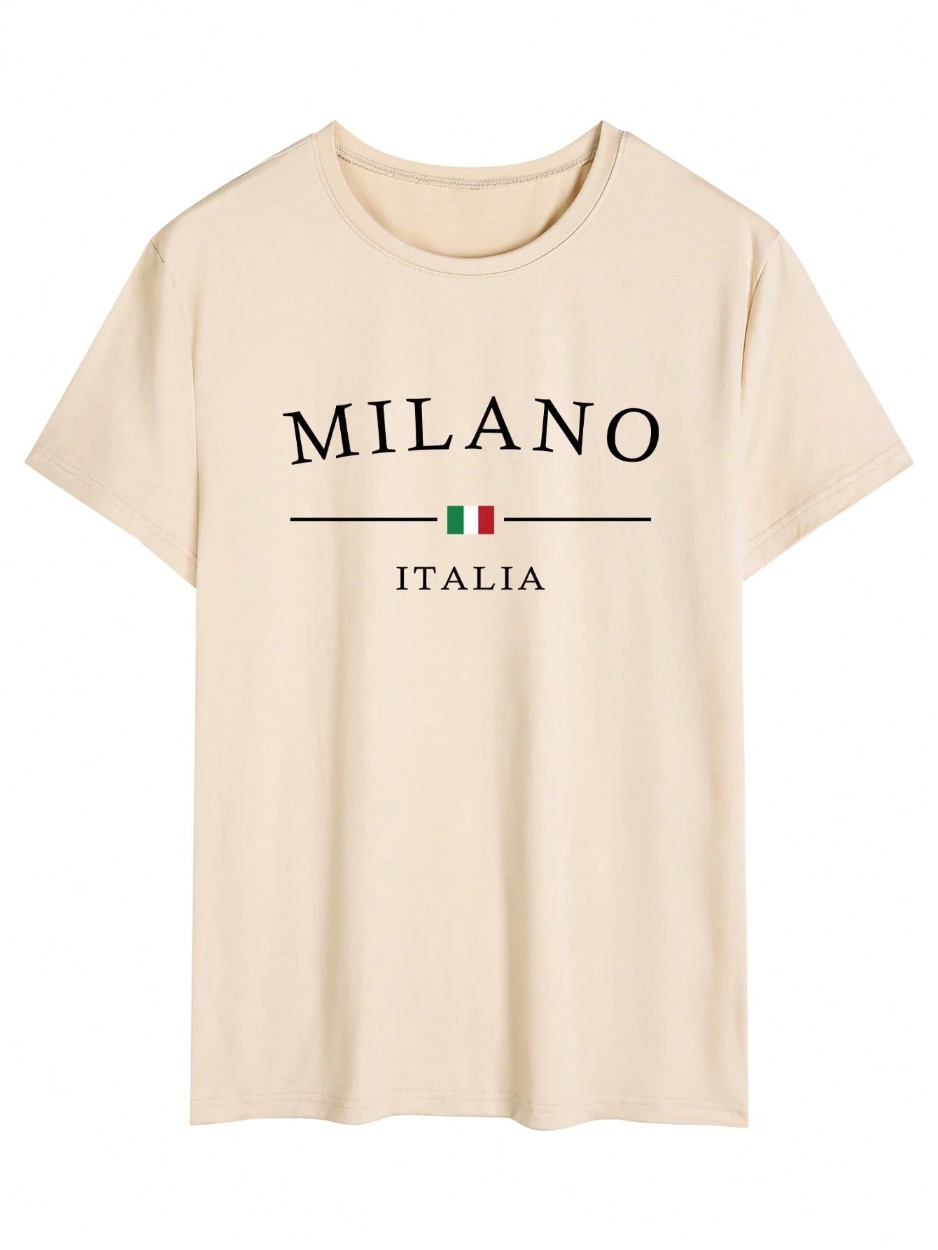 Men'S Casual Loose Letter Print Short Sleeve T-Shirt
